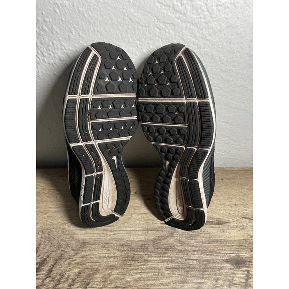 NIKE WOMENS ZOOM RUNNING LOW TOP PEGASUS 34 SIZE 6.5 LACES SNEAKER COLOR BLACK - Picture 5 of 6